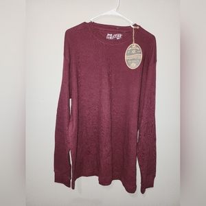 shirt long sleeveFor womanSize XLwine red color